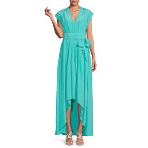 $485 Ramy Brook Rebecca Maxi Dress Malachite Size 8